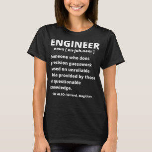Ingenjör Definition - Lustigt Sarkastic Engineerin T Shirt