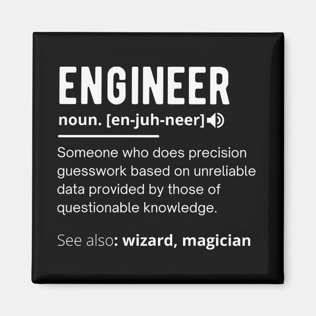 INGENJÖR DEFINITION MAGNET (Framsidan)