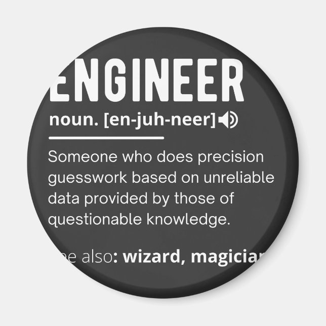 INGENJÖR DEFINITION MAGNET (Framsidan)