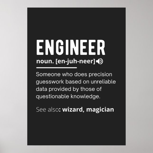 INGENJÖR DEFINITION POSTER (Framsidan)