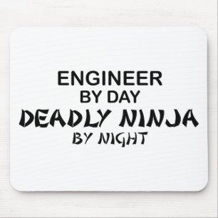 Ingenjör dödliga Ninja vid natt Musmatta