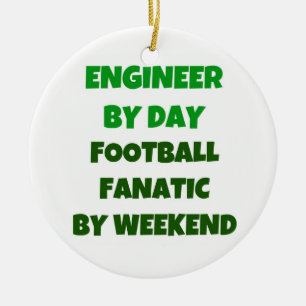 Ingenjör efter daglig fotbollsfanatism i Helg Julgransprydnad Keramik