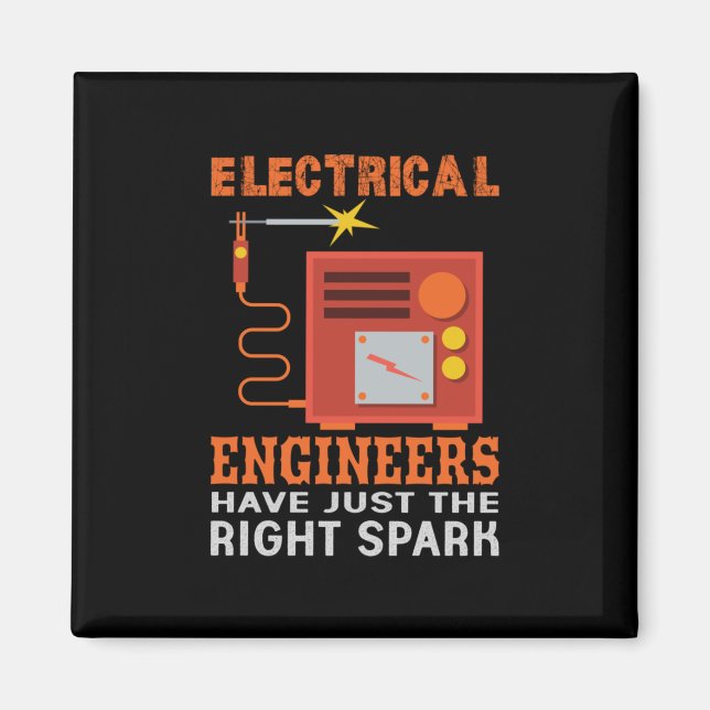 Ingenjör Electrical Ingenjör har precis Högerna Magnet (Framsidan)