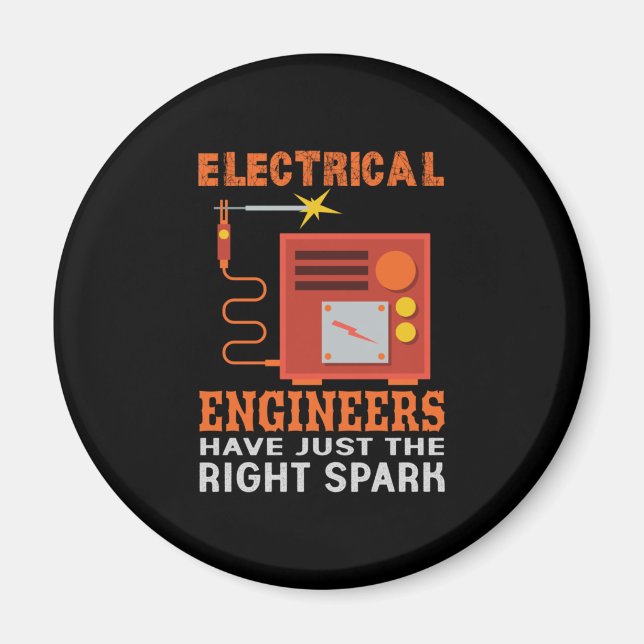 Ingenjör Electrical Ingenjör har precis Högerna Magnet (Framsidan)