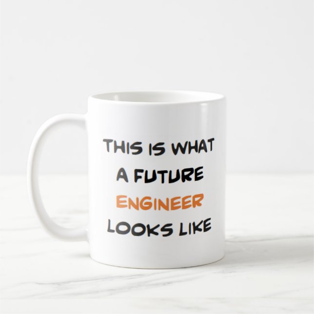 ingenjör, framtiden kaffemugg (Vänster)