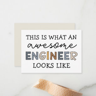 Ingenjör Funny Fantastisk Ingenjör   Teknik Anteckningskort