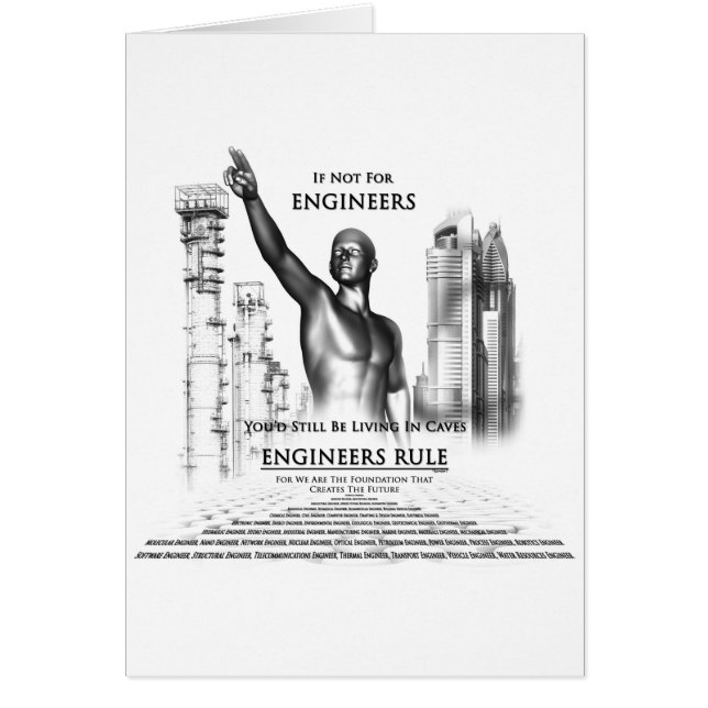 Ingenjör Hälsningskort (Framsidan)