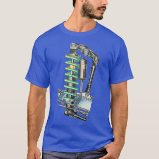 Ingenjör Hett Motorcykel Garage T Shirt