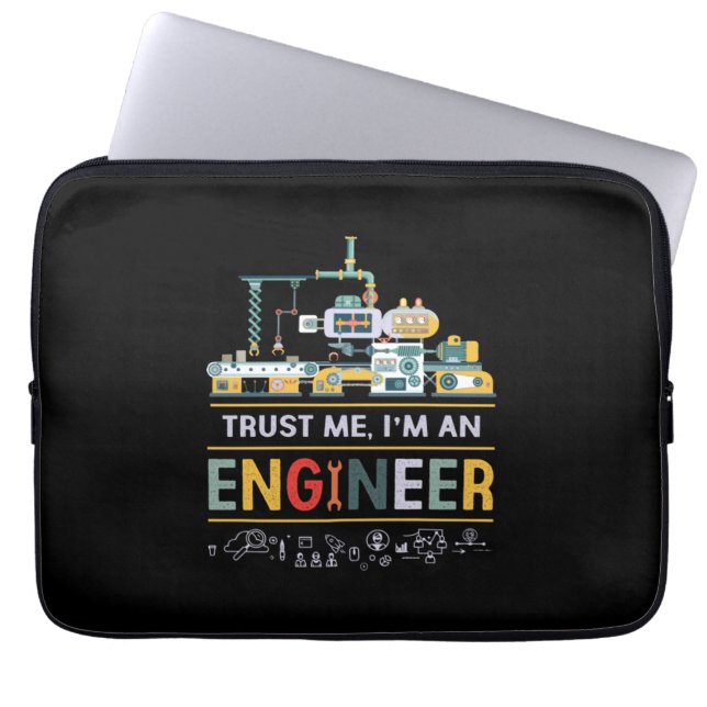 Ingenjör I är en Ingenjör Laptop Fodral (Framsidan)
