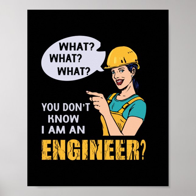 Ingenjör I är en Ingenjör Poster (Framsidan)