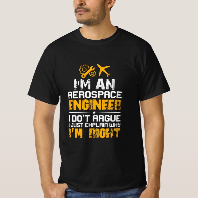 Ingenjör I är ett luftrum Ingenjör T Shirt (Framsida)