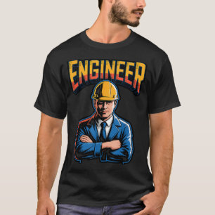 Ingenjör i grekiska bokstäver Stem nörd humor T Shirt