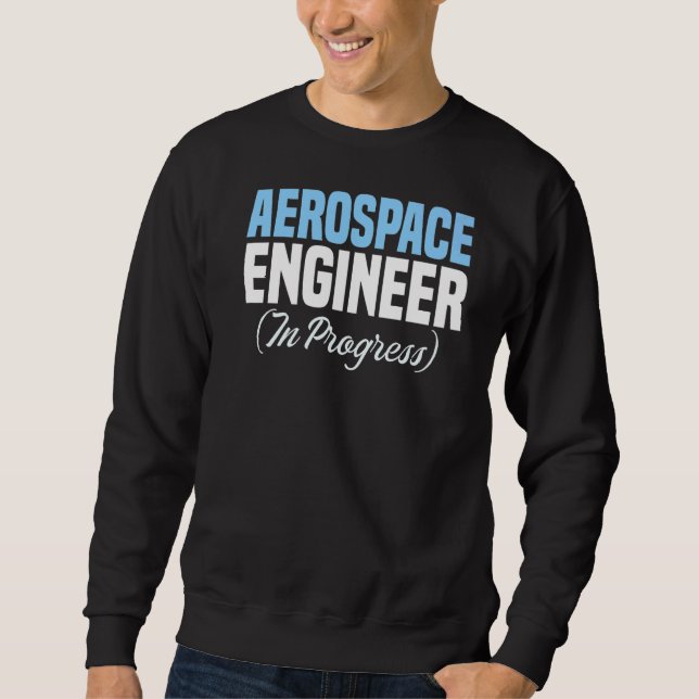 Ingenjör i Progress Engineering Future Aerospace Lång Ärmad Tröja (Framsida)