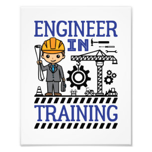 Ingenjör i Training Boys STEM Fototryck