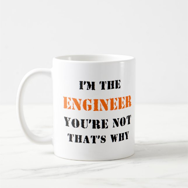 ingenjör, jag är kaffemugg (Vänster)