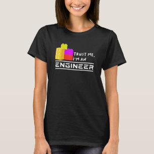 Ingenjör Kids Children Leksak Big Byggnad Blocks B T Shirt