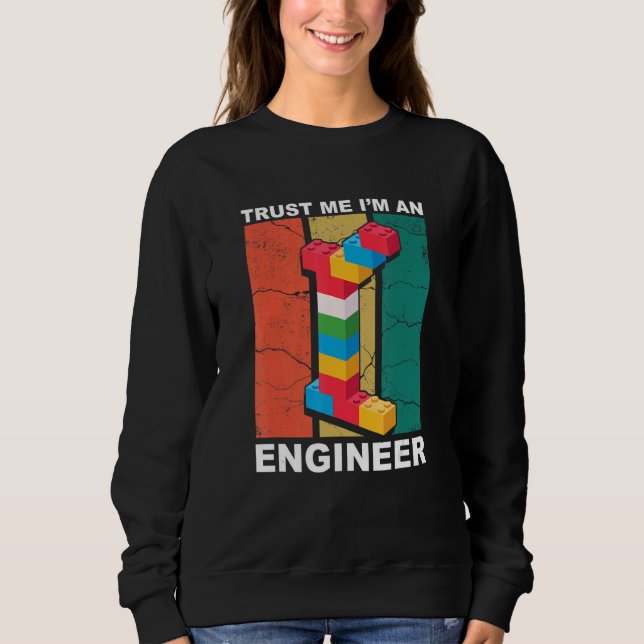 Ingenjör Master Builder Bygger brickor Blockerar C T Shirt (Framsida)