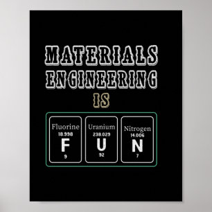 Ingenjör-materialteknik är Roligt Poster