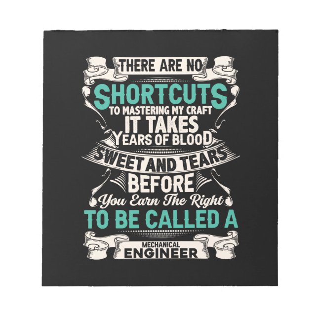 Ingenjör Mechanical Ingenjör Anteckningsblock (Framsida)