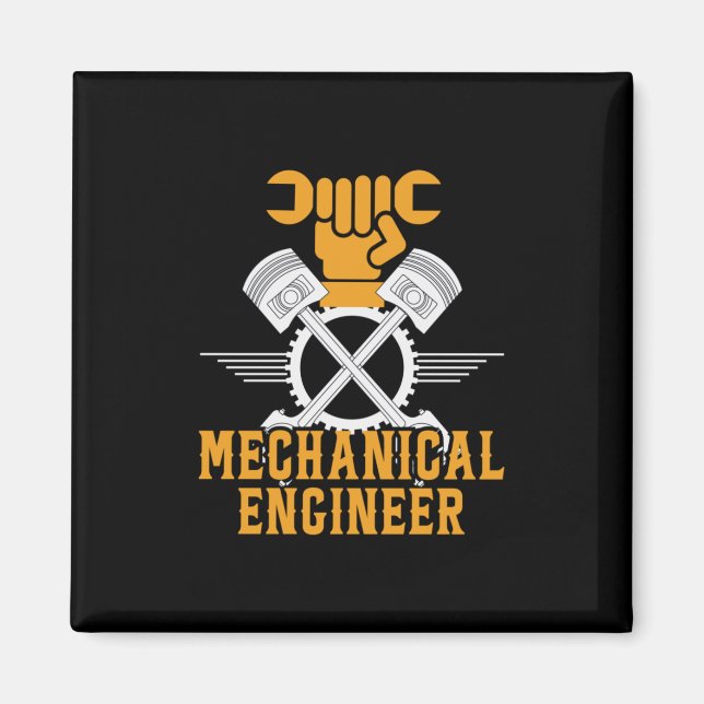 Ingenjör Mechanical Ingenjör Magnet (Framsidan)