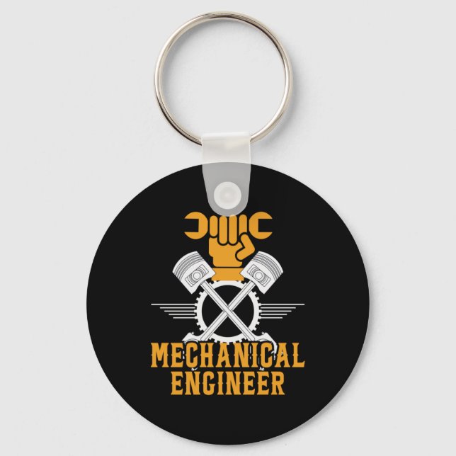 Ingenjör Mechanical Ingenjör Nyckelring (Framsida)