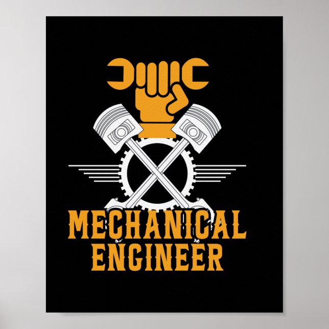 Ingenjör Mechanical Ingenjör Poster (Framsidan)