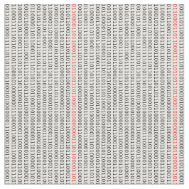 Ingenjör med binärkod tyg