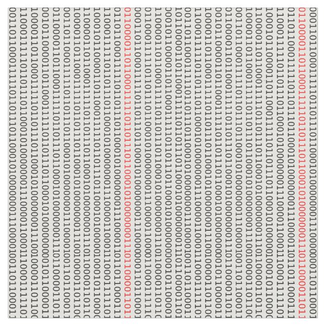 Ingenjör med binärkod tyg (Närbild)