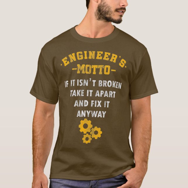 Ingenjör Motto Math Science Engineering Gift T Shirt (Framsida)