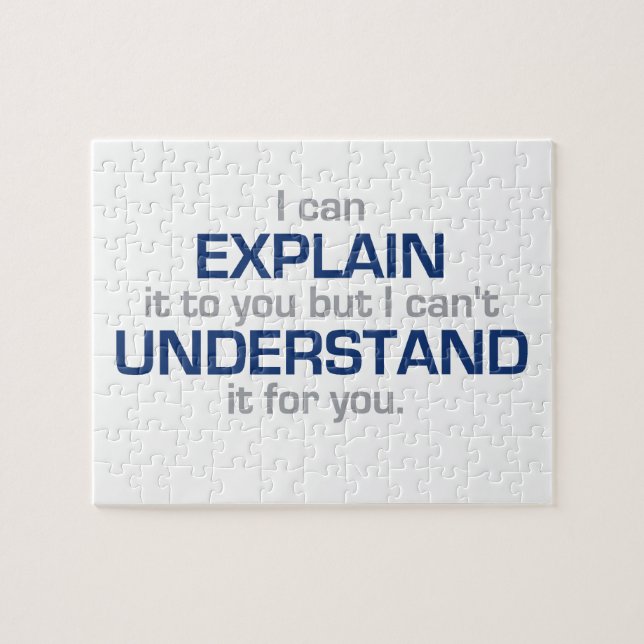 Ingenjör Motto - vetenskapstypsaker Pussel (Horisontell)