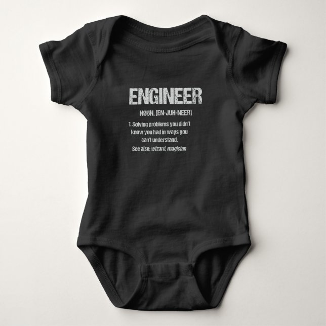 INGENJÖR NOUN Funny Engineering Quotes Studenten T Shirt (Framsida)