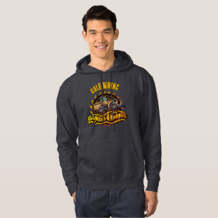 Ingenjör och maskinarbetare i guld hoodie