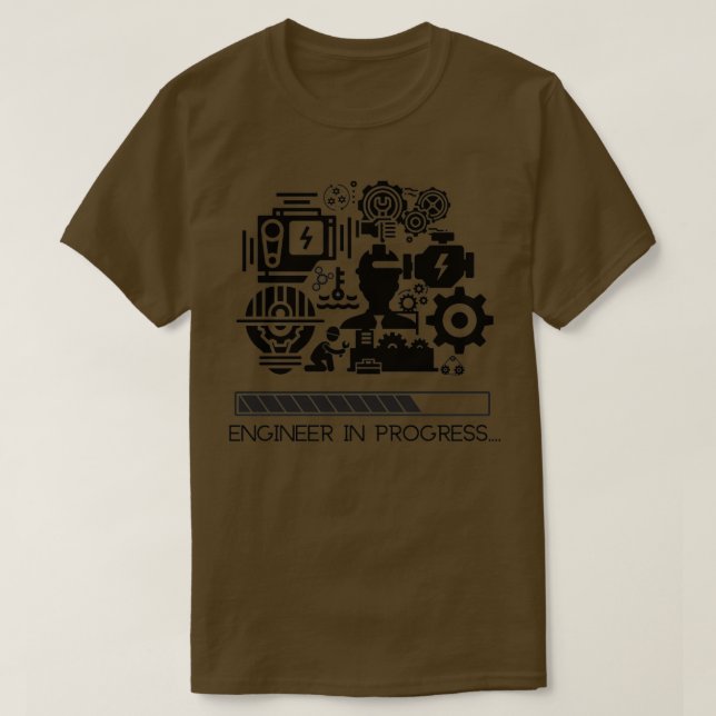 Ingenjör pågår t shirt (Design framsida)