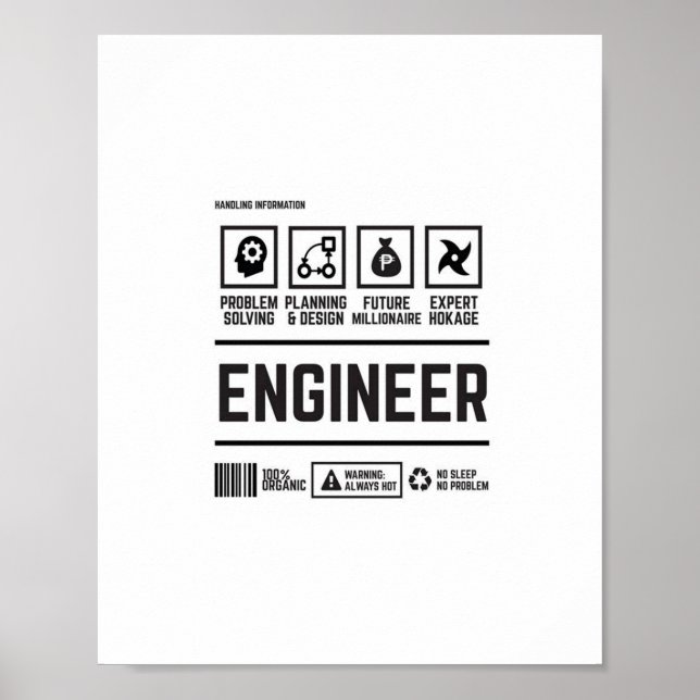 ingenjör poster (Framsidan)