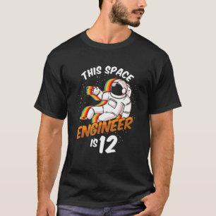 Ingenjör Rymden 12 år Astronaut 2010 Tolfte T Shirt