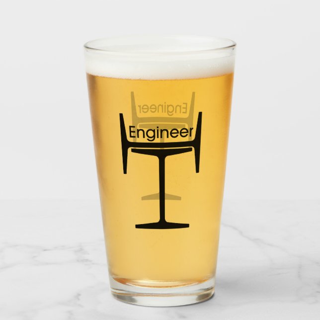 Ingenjör Steel Beams Glaskopp (Framsida fylld)