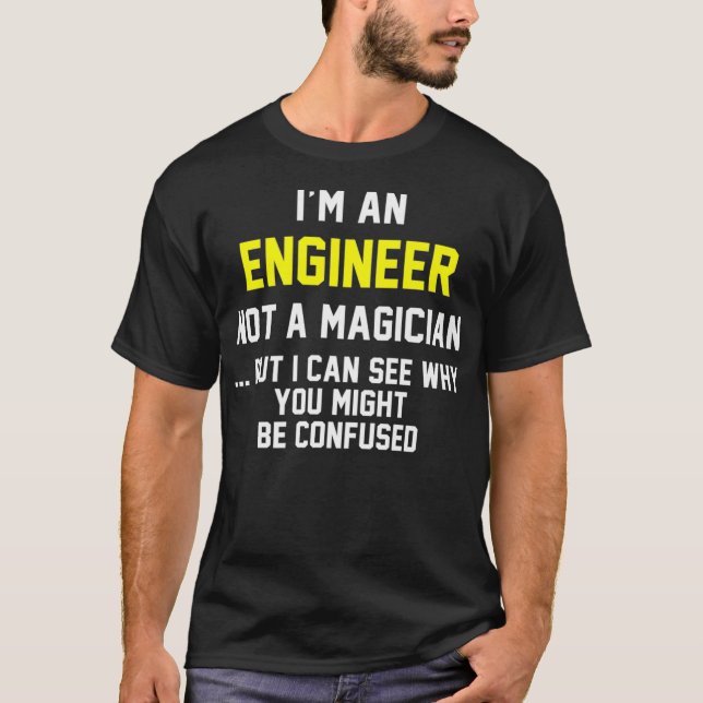 Ingenjör-stift - inte magibiskt premium _2 t shirt (Framsida)