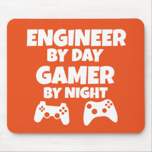 Ingenjör vid dag, Gamer vid den roliga natten - Musmatta