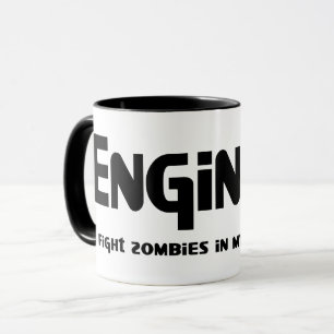 Ingenjör Zombie Fighter Mugg
