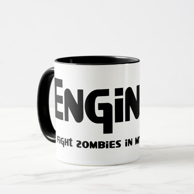 Ingenjör Zombie Fighter Mugg (Framsida vänster)
