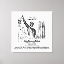 Ingenjörer styr Canvas Print