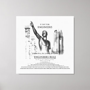 Ingenjörer styr Canvas Print