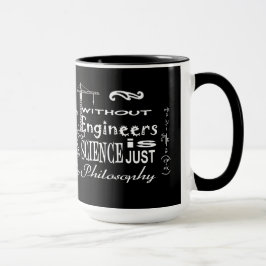 Ingenjörer vs. muggen för vetenskapsfilosofiMotto Mugg