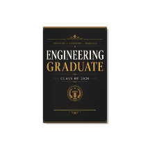 Ingenjörsgraduand 2026 Elegant Guld Konst