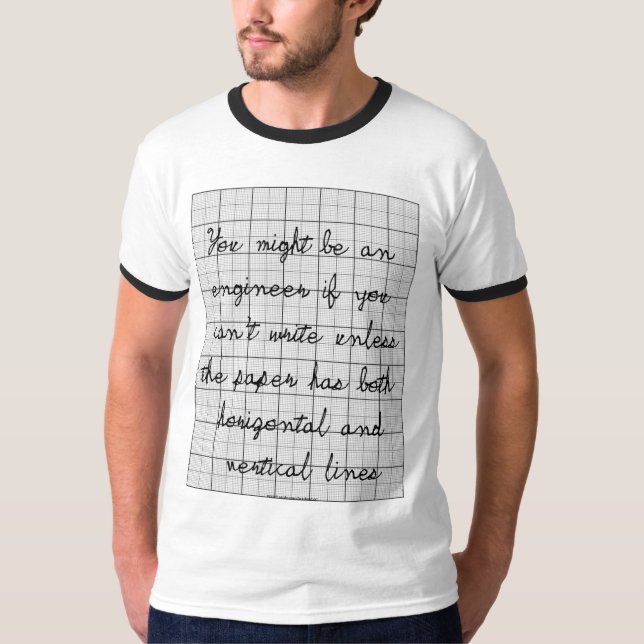 Ingenjörskämt Tee Shirt (Framsida)