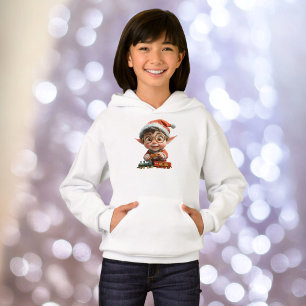 Ingenjörskonst Baby jul Elf Girl's Hoodie T Shirt