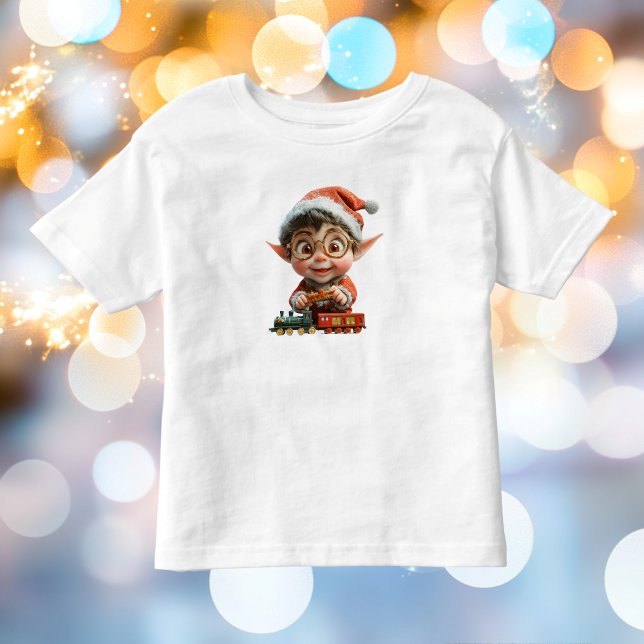Ingenjörskonst Baby jul Elf Småbarn Tee (Skapare uppladdad)