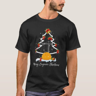 Ingenjörskonst Julafton Träd Merry Ingenjör jul Pa T Shirt