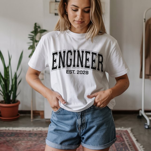 Ingenjörsskjorta, Anpassad present till ingenjörsj T Shirt (engineer shirt, engineer sweatshirt, personalized engineer shirt, custom engineer shirt for dad,)
