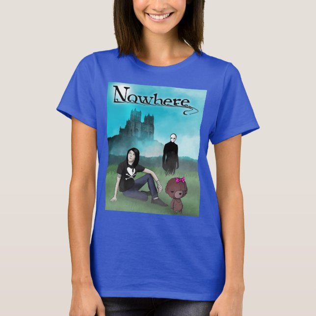Ingenstans klassisk designkvinnans t-shirt (Framsida)
